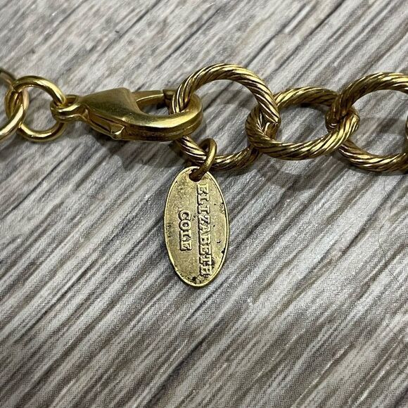 Elizabeth Cole Women's Gold Fringe Collar Necklace in Golden Glow - Picture 10 of 10